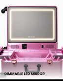 LED Vanity Mirror Trolley with Bluetooth