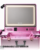 LED Vanity Mirror Trolley with Bluetooth (no legs)