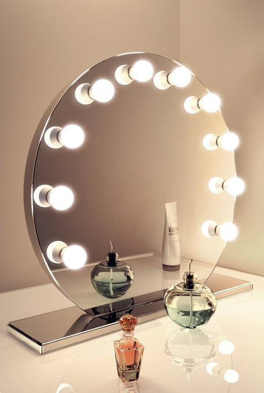 Hollywood Vanity Mirror (Round) – OPV Beauty