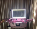 LED Vanity Mirror Case with Bluetooth (no legs)